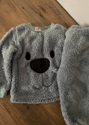 Çocuk Peluş Pijama Takımı - Görsel 2