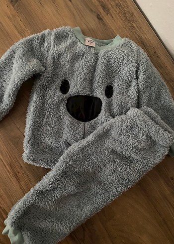 Çocuk Peluş Pijama Takımı - Görsel 4