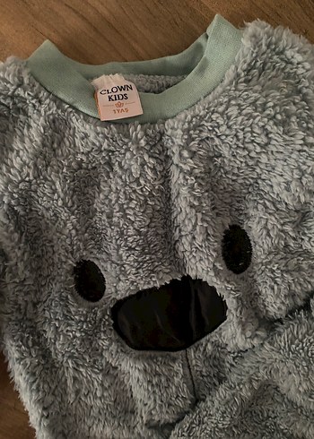 Çocuk Peluş Pijama Takımı - Görsel 3