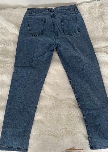 Erkek Mavi Normal Boy Slim Mom Denim Jean - Görsel 3