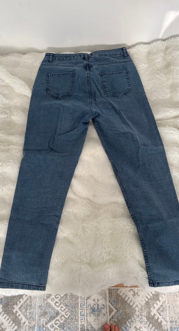 Erkek Mavi Normal Boy Slim Mom Denim Jean - Görsel 3