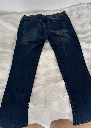 Erkek Lacivert Regular Fit Denim Jean - Görsel 3