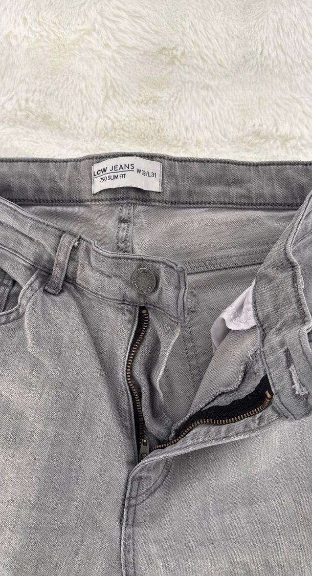 Gri Erkek Denim Kot Pantolon - Görsel 2