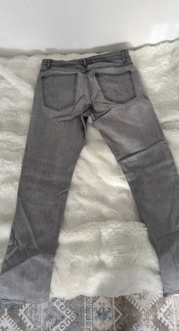 Gri Erkek Denim Kot Pantolon - Görsel 3