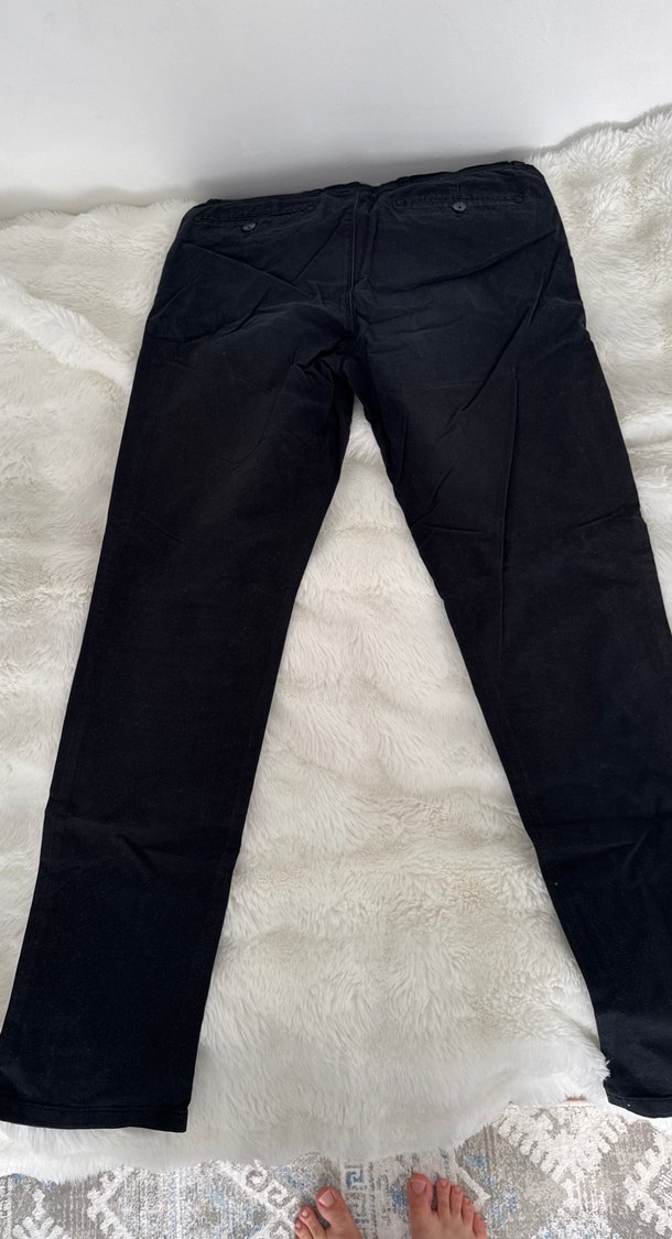 Siyah Slim Straight Fit Denim Erkek Pantolon - Görsel 3