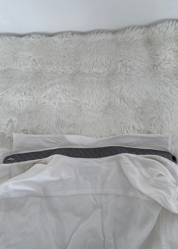 Erkek Beyaz Klasik Keten Gömlek - Görsel 4