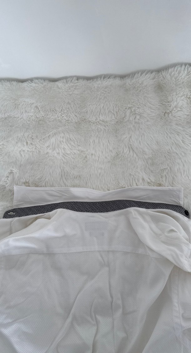 Erkek Beyaz Klasik Keten Gömlek - Görsel 4