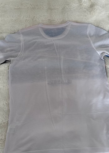 Erkek Beyaz Street Style Baskılı Tişört - Görsel 3