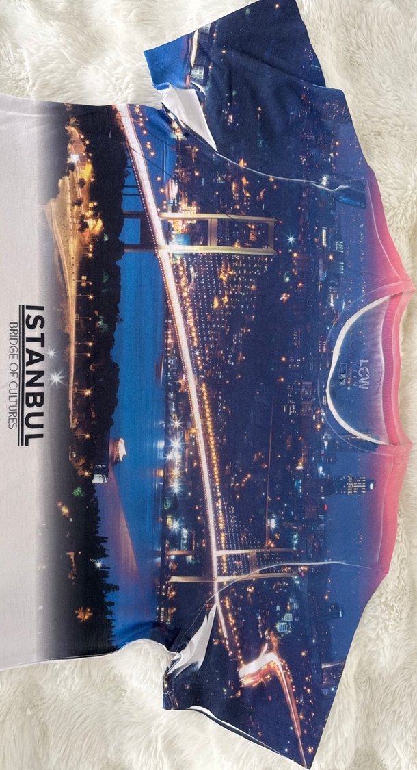 Erkek Beyaz Street Style Baskılı Tişört - Görsel 2