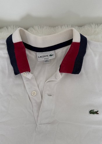 Lacoste Beyaz Kısa Kollu Polo Tişört - Görsel 2