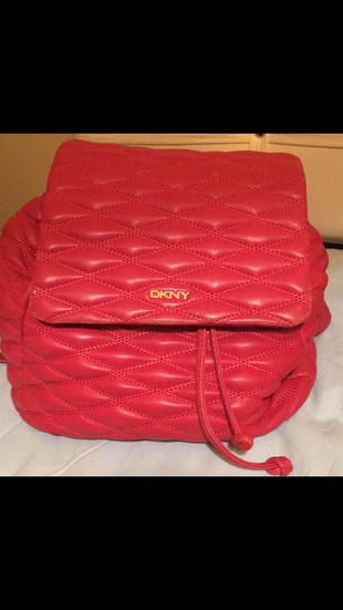 universal Beden #DKNY marka kiremit rengine yakın kullanışlı sırt çantası