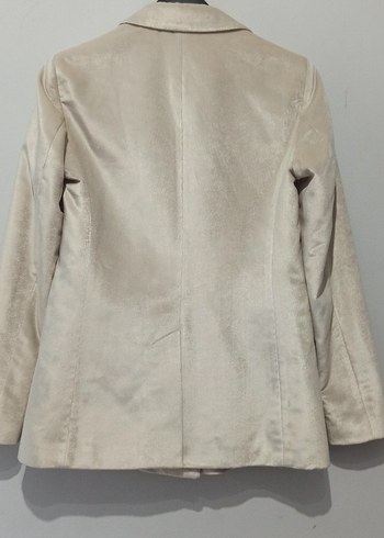 Network Bej Kadife Kadın Blazer Ceket - Görsel 3