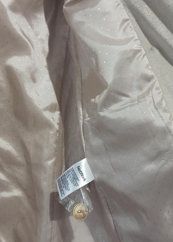 Network Bej Kadife Kadın Blazer Ceket - Görsel 6