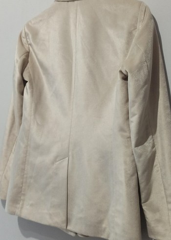 Network Bej Kadife Kadın Blazer Ceket - Görsel 5