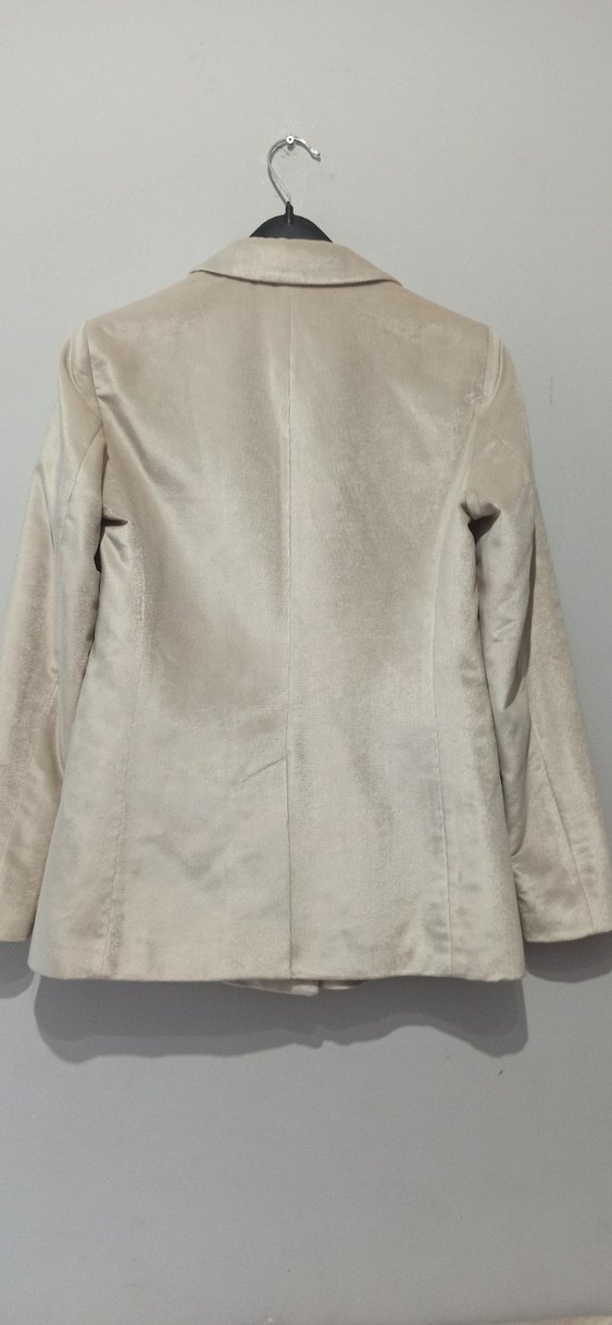 Network Bej Kadife Kadın Blazer Ceket - Görsel 3