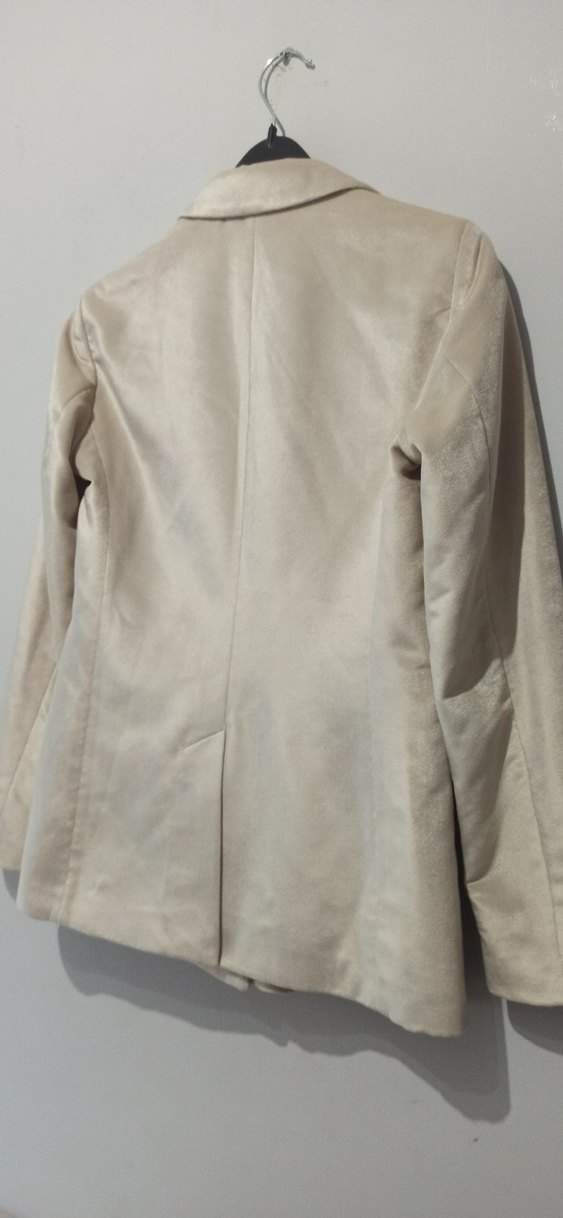 Network Bej Kadife Kadın Blazer Ceket - Görsel 5