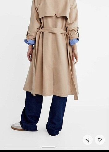 Stradivarius etiketli sıfır trençkot 