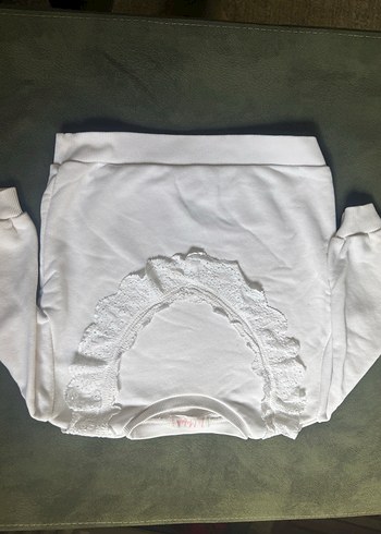 Le Mabella beyaz kazak - Görsel 10