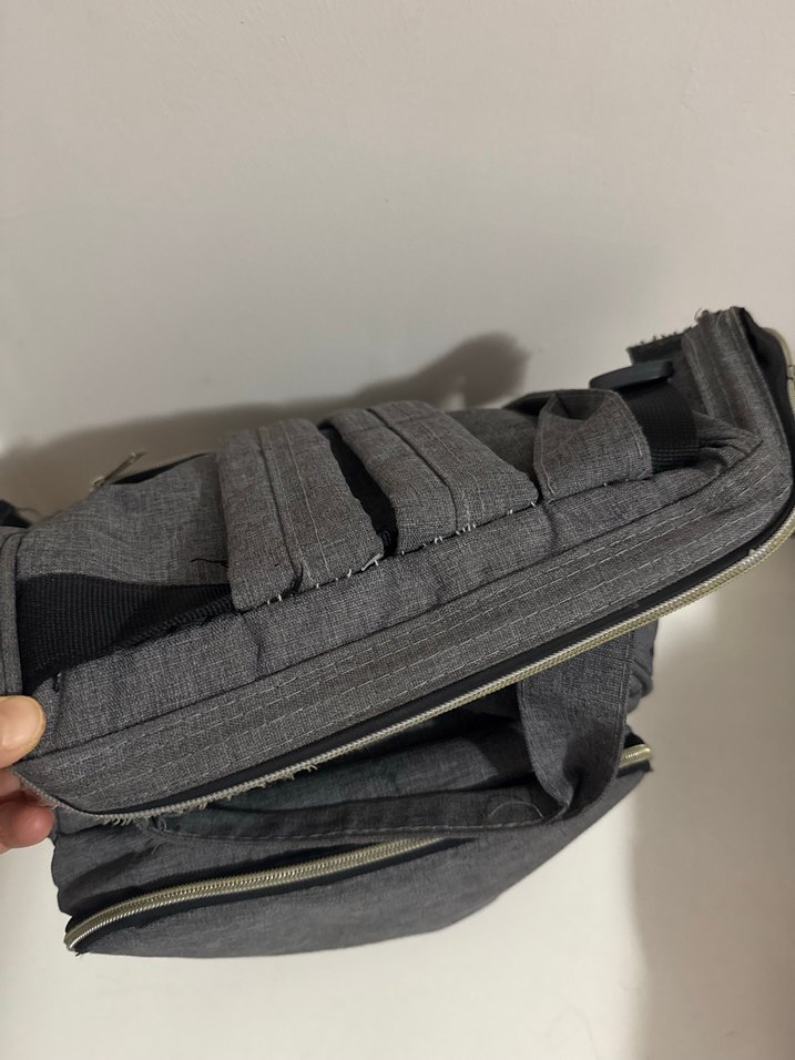 BabyLondy Gri Baskılı Bebek Çantası - Görsel 2