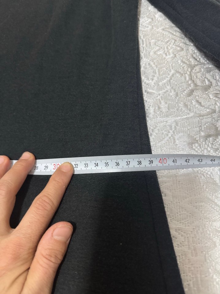 Düğmeli Siyah Uzun Kollu Uzun Elbise - Görsel 5