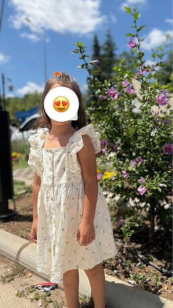 LC Waikiki LCW kız çocuk keten elbise