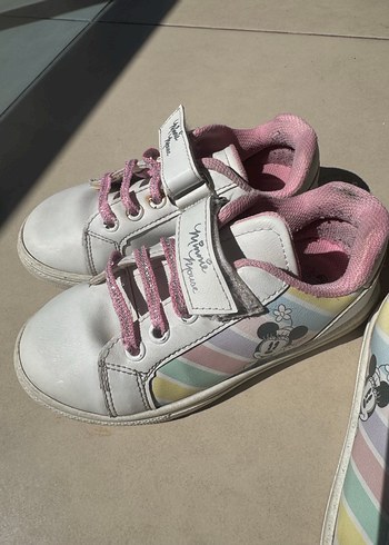 Kız Çocuk Pastel Renkli Minnie Mouse Spor Ayakkabı - Görsel 6