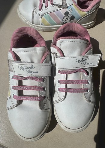 Kız Çocuk Pastel Renkli Minnie Mouse Spor Ayakkabı - Görsel 3