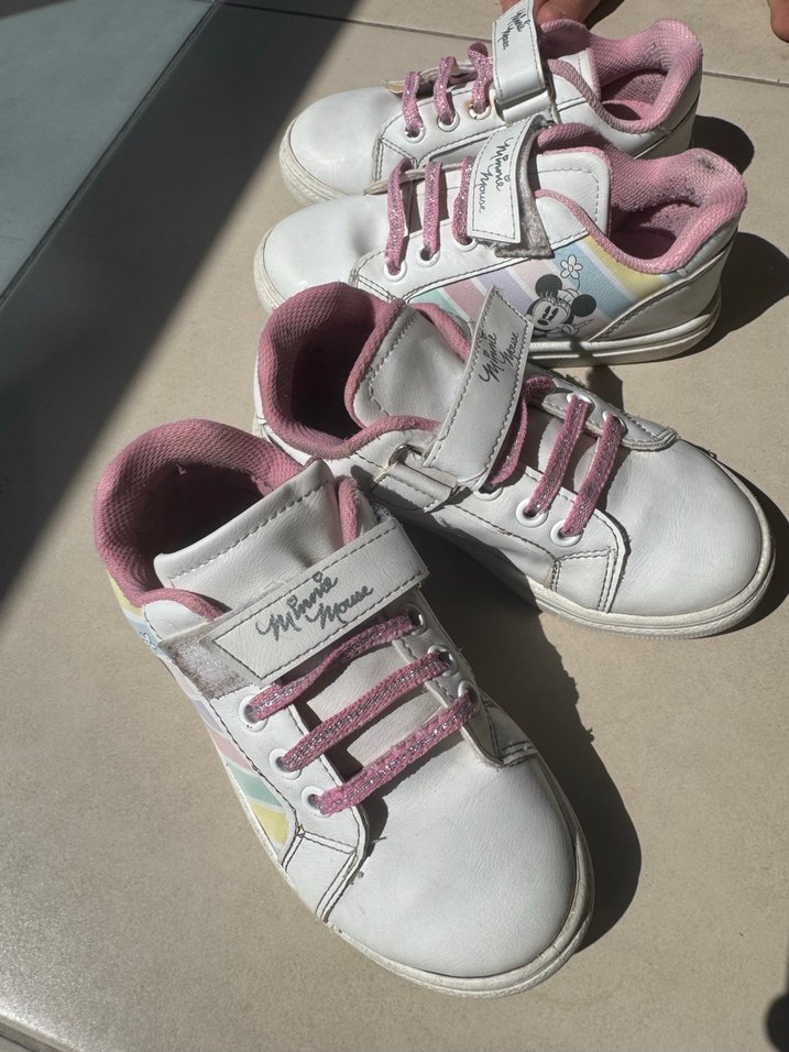 Kız Çocuk Pastel Renkli Minnie Mouse Spor Ayakkabı - Görsel 4