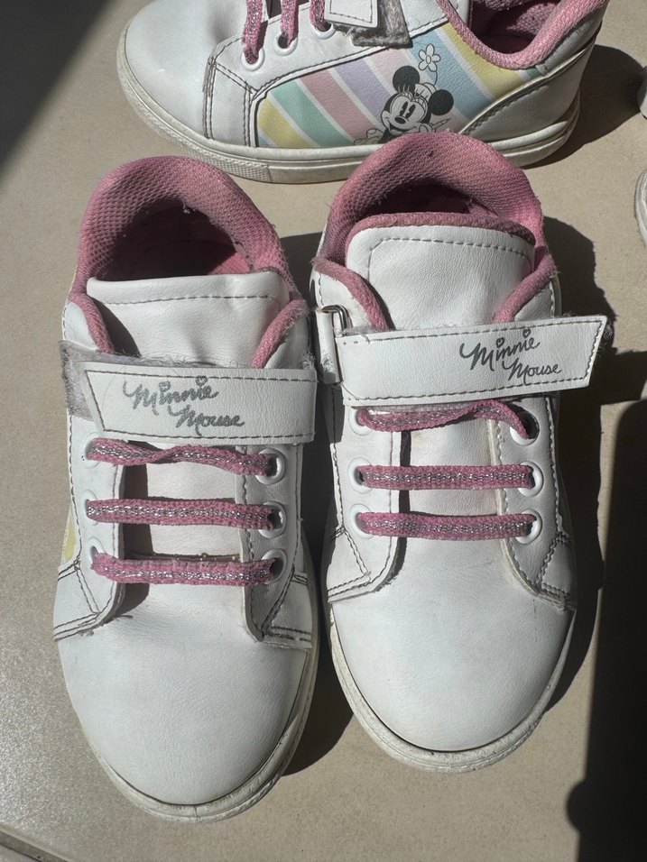 Kız Çocuk Pastel Renkli Minnie Mouse Spor Ayakkabı - Görsel 3