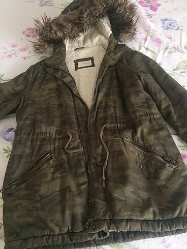 LC Waikiki Kamuflaj desen Mont parka