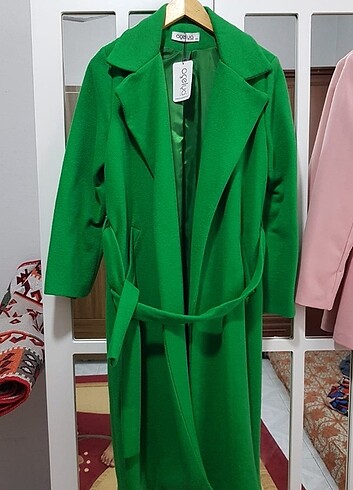 xl Beden yeşil Renk Kaşe kaban 