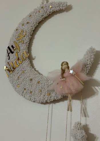 Pembe Pastel Tüylü Peri Bebek Süsleme - Görsel 5