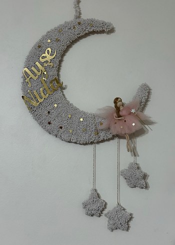 Pembe Pastel Tüylü Peri Bebek Süsleme - Görsel 2