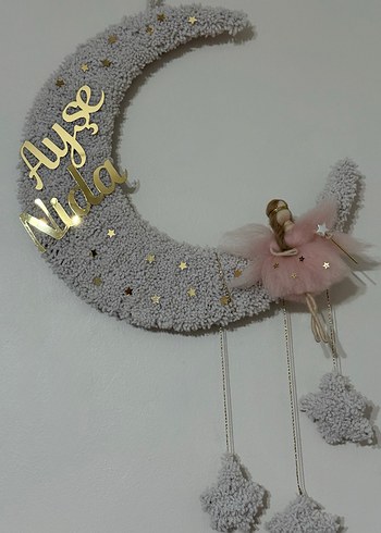 Pembe Pastel Tüylü Peri Bebek Süsleme - Görsel 3