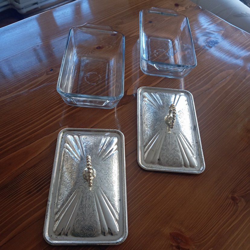 Alman Gümüşü İki Borcamlı  Kapaklı Yemek Sunumluk - Görsel 4