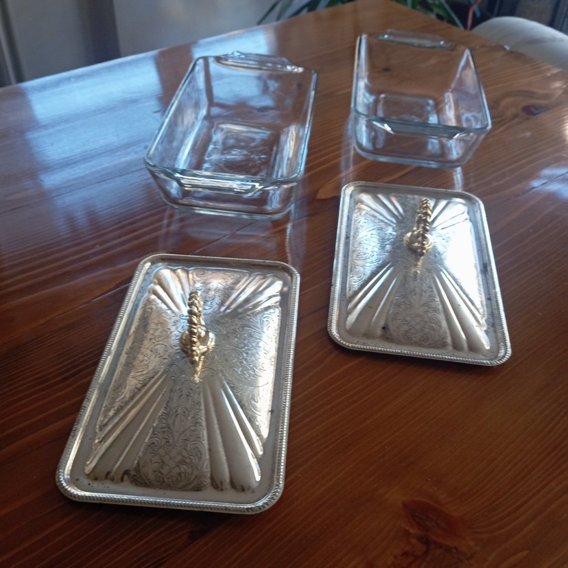 Alman Gümüşü İki Borcamlı  Kapaklı Yemek Sunumluk - Görsel 5