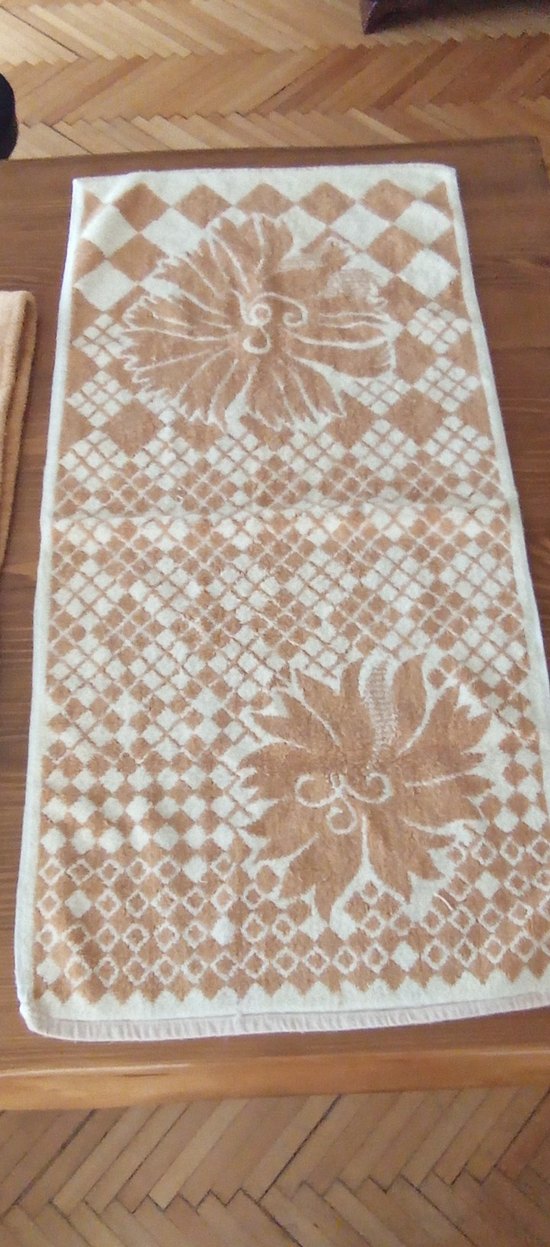 Kahverengi  Desenli Bornoz - Görsel 5