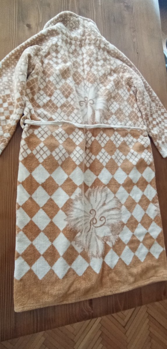 Kahverengi  Desenli Bornoz - Görsel 2