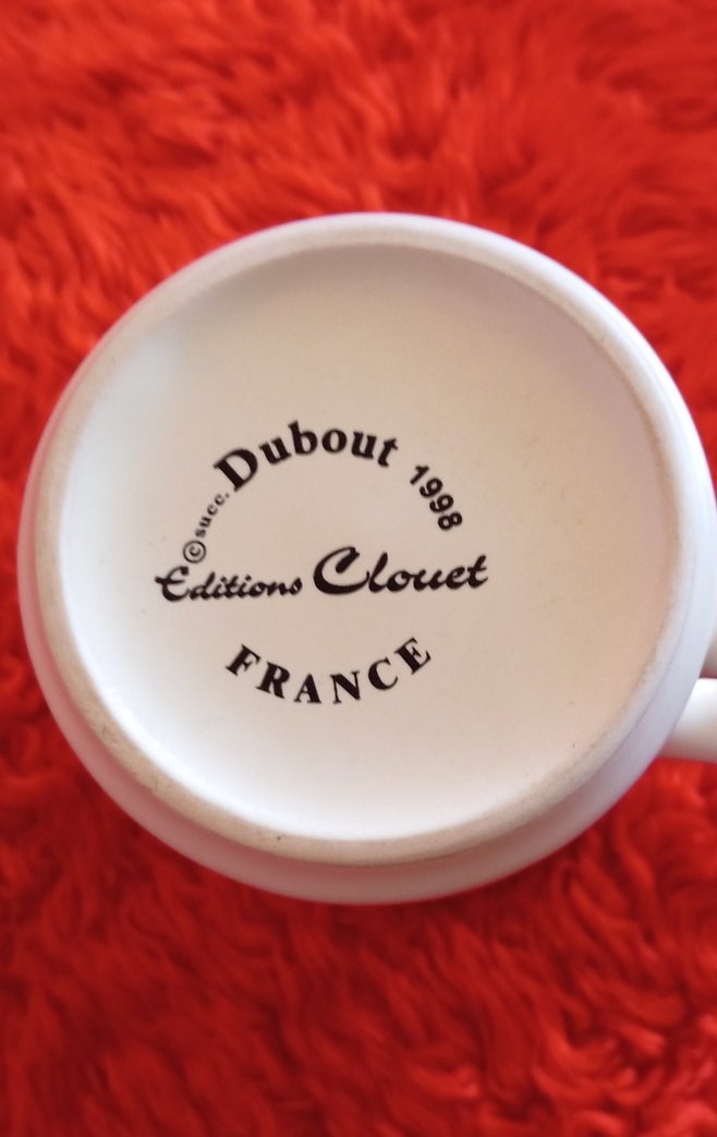 Beyaz Uyuyan Kedi Desenli Seramik Kupa - Görsel 2