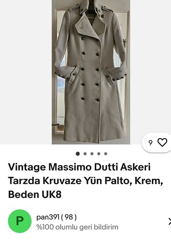 Massimo Dutti Kadın Palto - Görsel 16