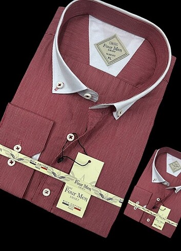 Erkek gömlek uzun kol slim fit