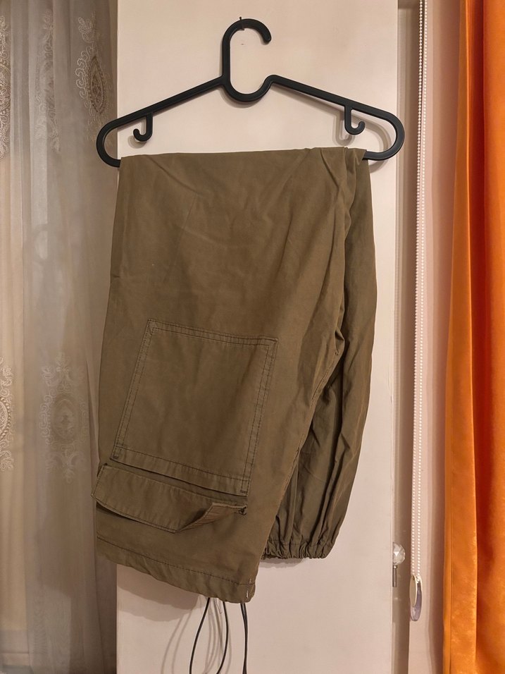 Haki Kadın kargo Pantolon - Görsel 3