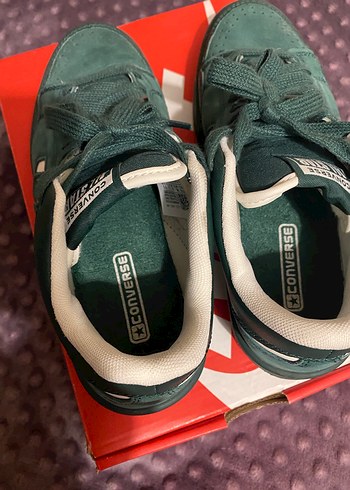 38 Beden yeşil Renk Converse Weapon Yeşil Deri Kadın Spor Ayakkabı