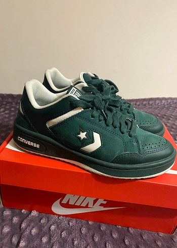 Converse Converse Weapon Yeşil Deri Kadın Spor Ayakkabı