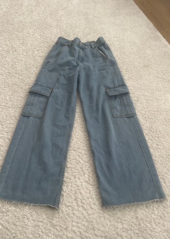 Mavi Bol Kesim Denim Pantolon