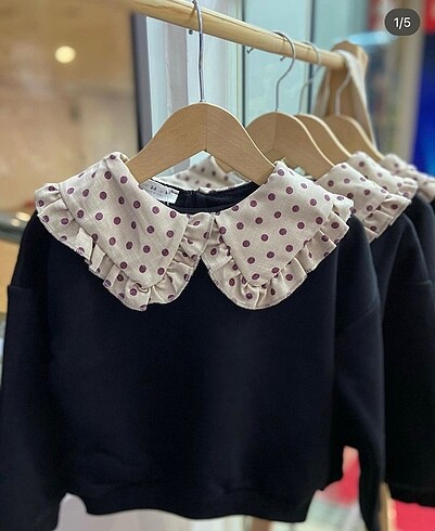 Yaka detaylı sweatshirt