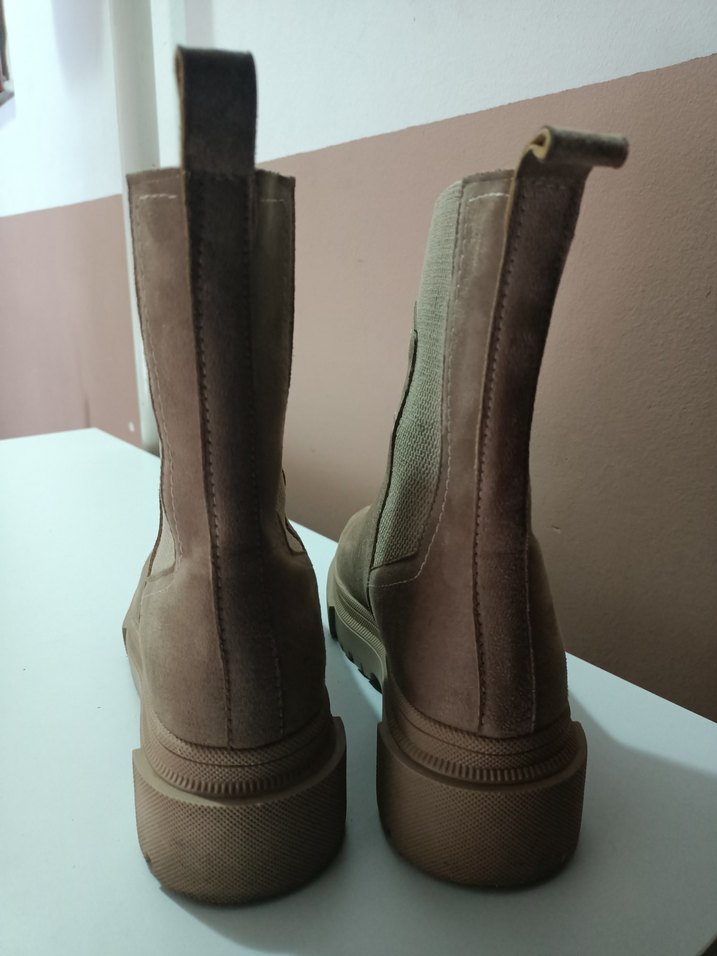 Kahverengi Süet Kadın Günlük Bot - Görsel 3