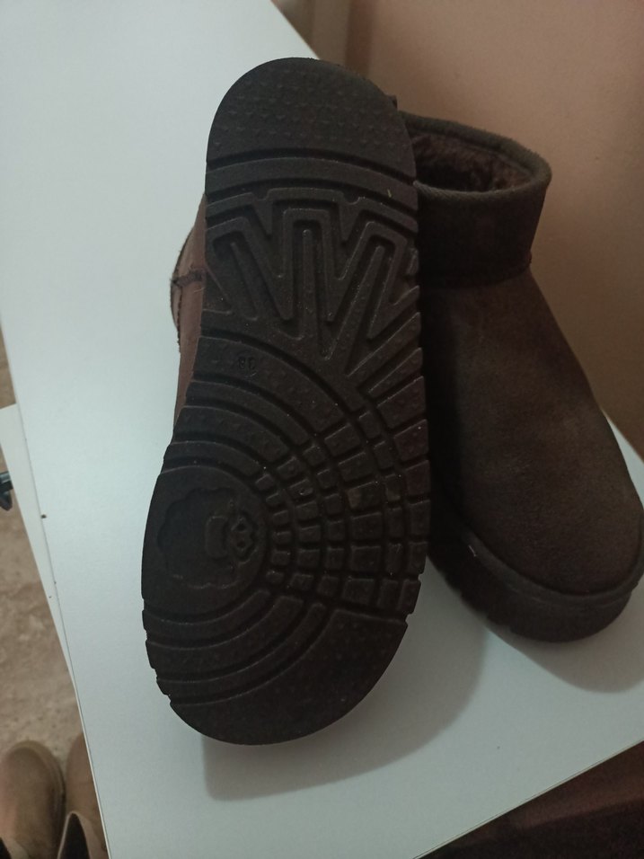 Kahverengi Kürklü Kadın Dolgu Topuk Bot - Görsel 2