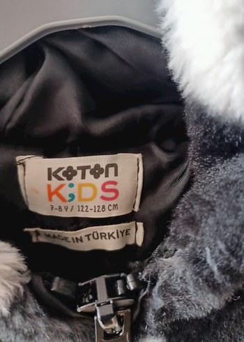 Kız Çocuk Yıldız Desenli kürk içi astarli Ceket - Görsel 2