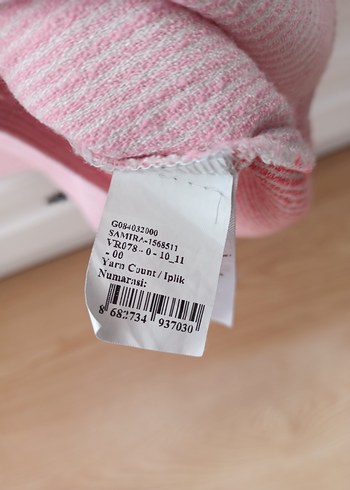 Pembe Midi Uzun Kollu Keten Gömlek Elbise 10_11 yaş - Görsel 5